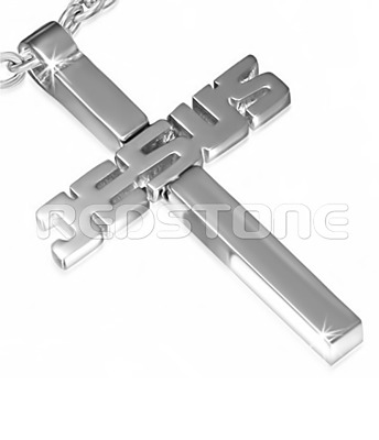 Oceľový prívesok krížik SS1107